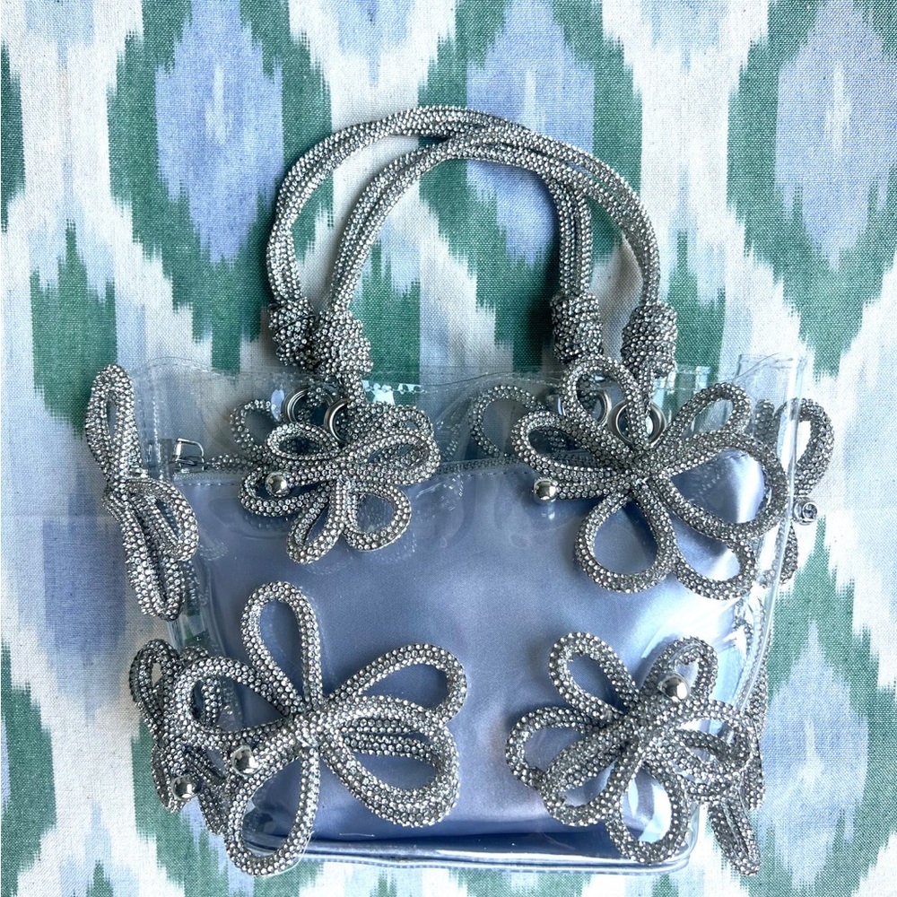 Flower Crystal Evening Bag